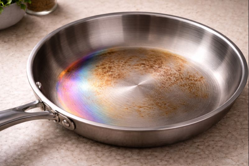 What Causes Discoloration On Stainless Steel Pans