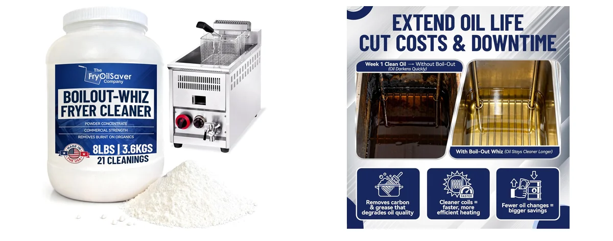8LB Boil-Out Whiz Deep Fryer Cleaner - images