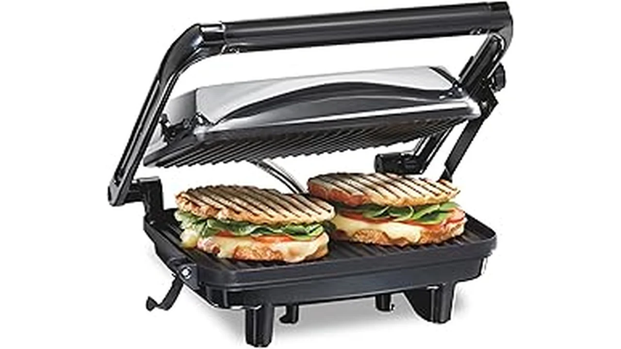 The image shows a variety of popular panini presses perfect for making thick, delicious sandwiches.