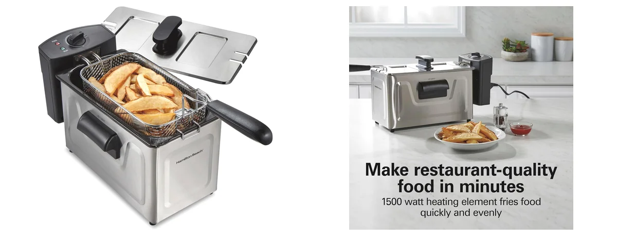 Hamilton Beach Family-Size Deep Fryer images