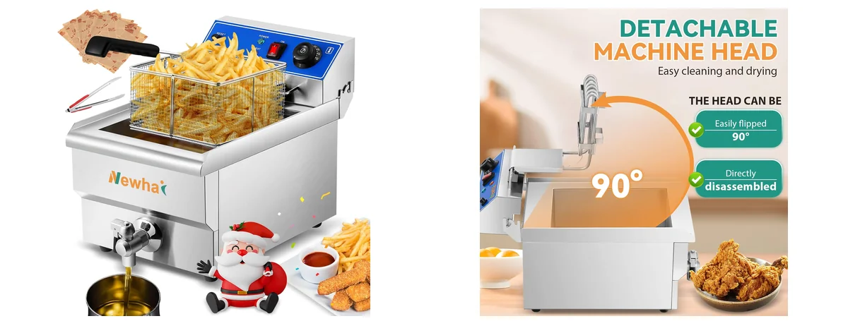 Newhai deep fryer machine images