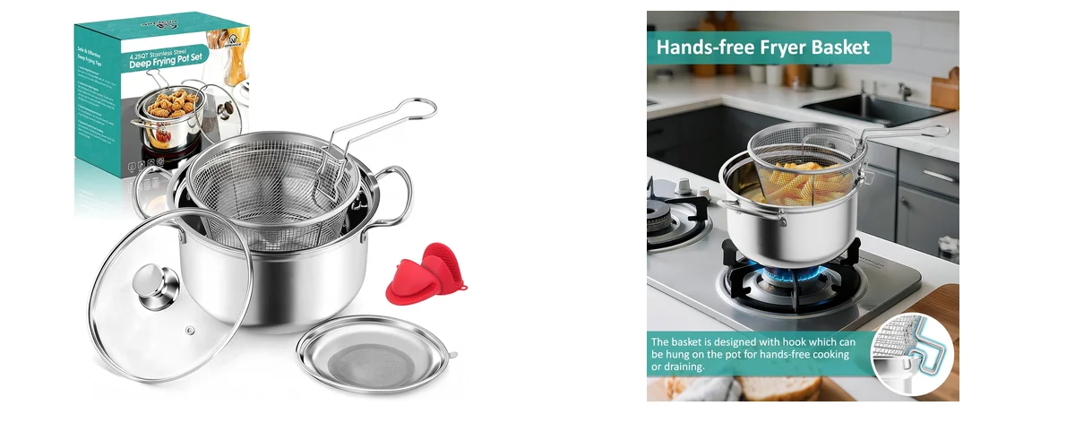 OPENICE Deep Fryer Pot images