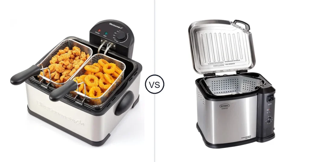 Comparison of Elite Gourmet Electric Deep Fryer and Masterbuilt 10L