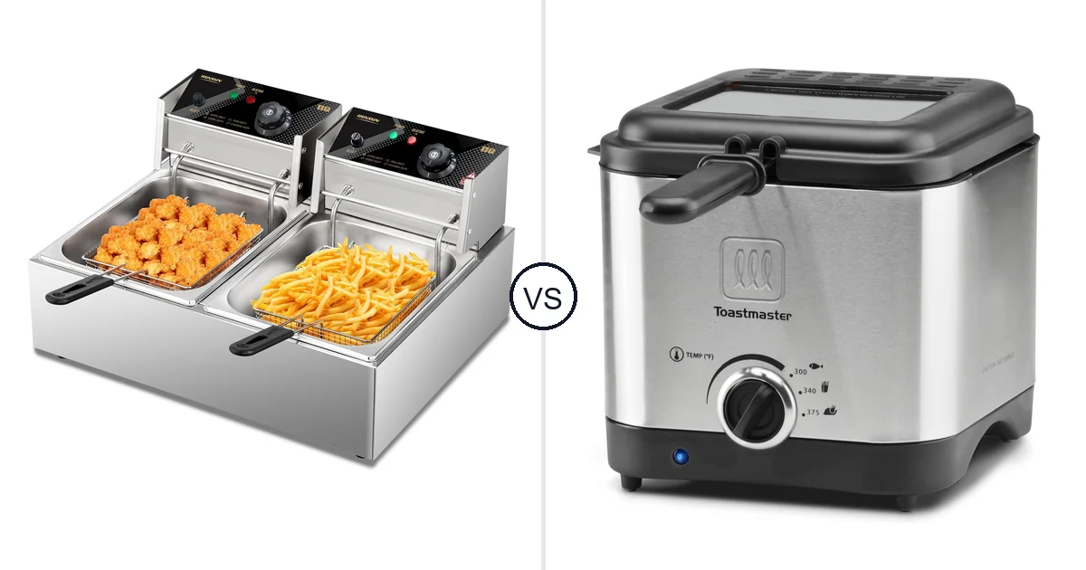 Comparison of ROVSUN Deep Fryer-1 and Toastmaster TM-154DF