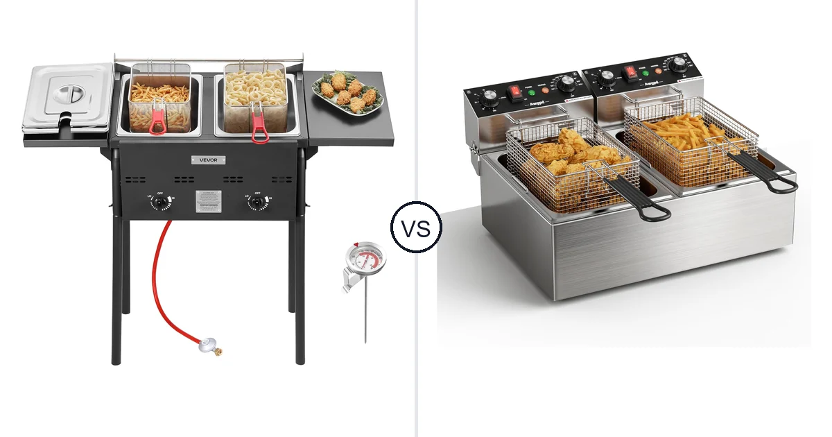 Comparison of VEVOR Outdoor Propane Deep Fryer and Awgpd Commercial Deep Fryer