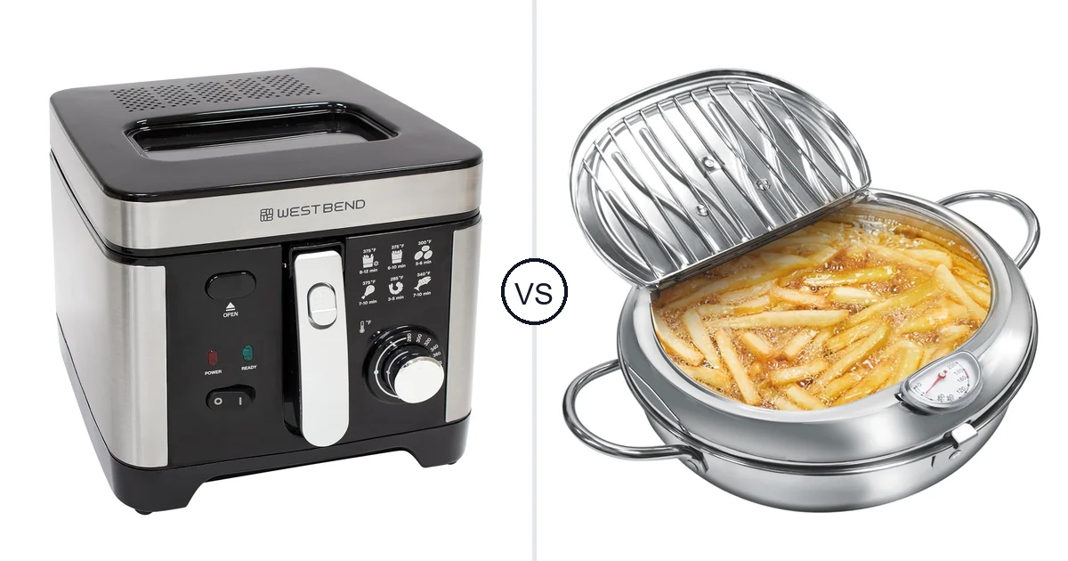Comparison of West Bend Deep Fryer and KHTD japan-deep fryer pot