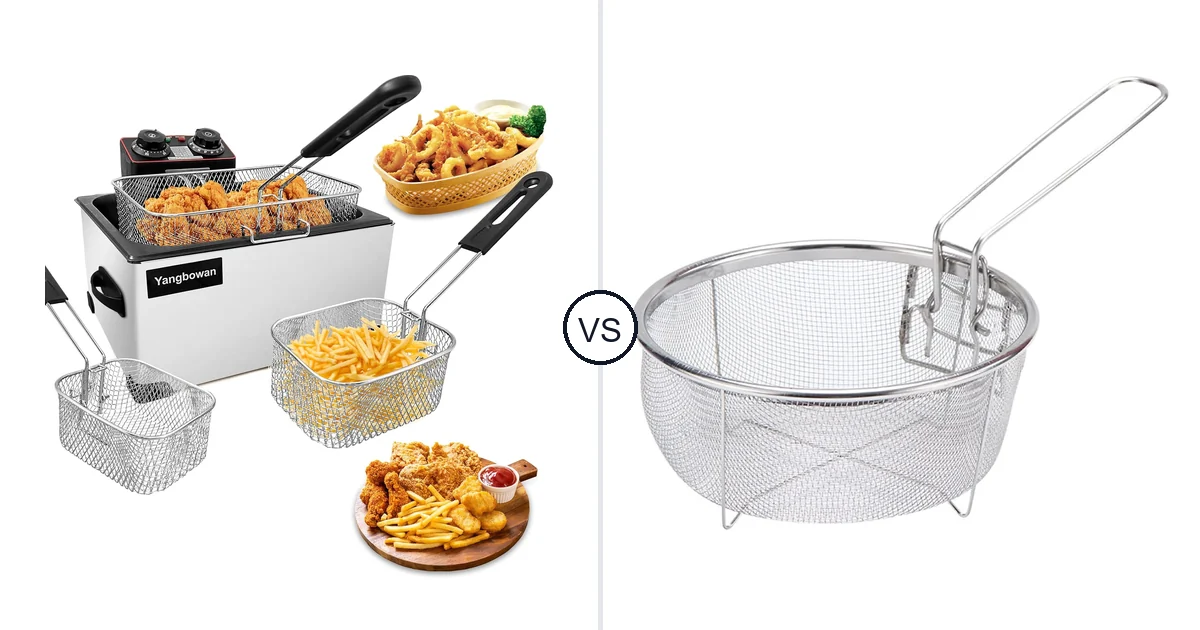 Comparison of Yangbowan YBW-5L and Boxweer Stainless Steel Deep Fry Basket