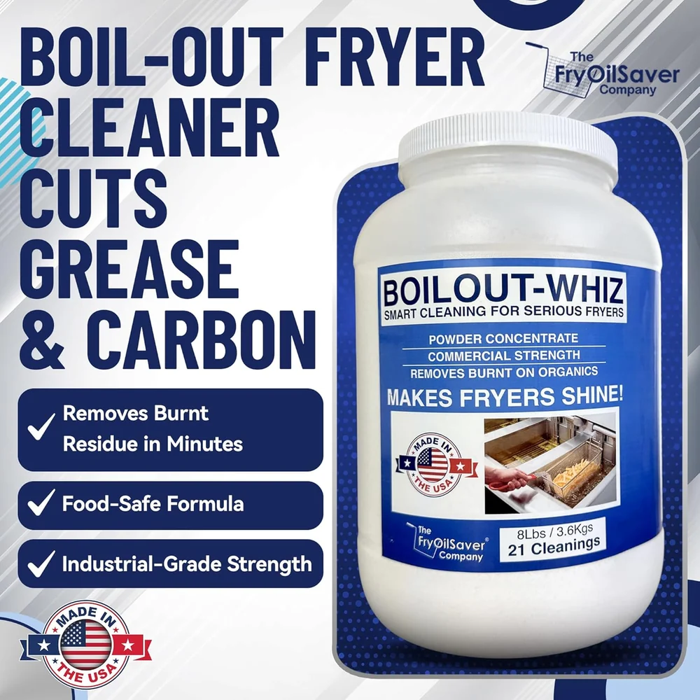8LB Boil-Out Whiz Deep Fryer Cleaner -