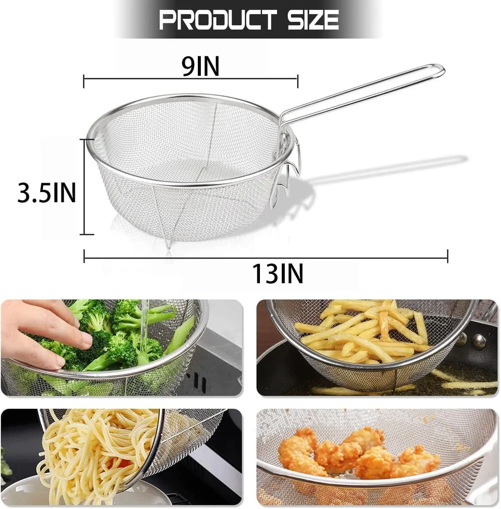 Boxweer Stainless Steel Deep Fry Basket