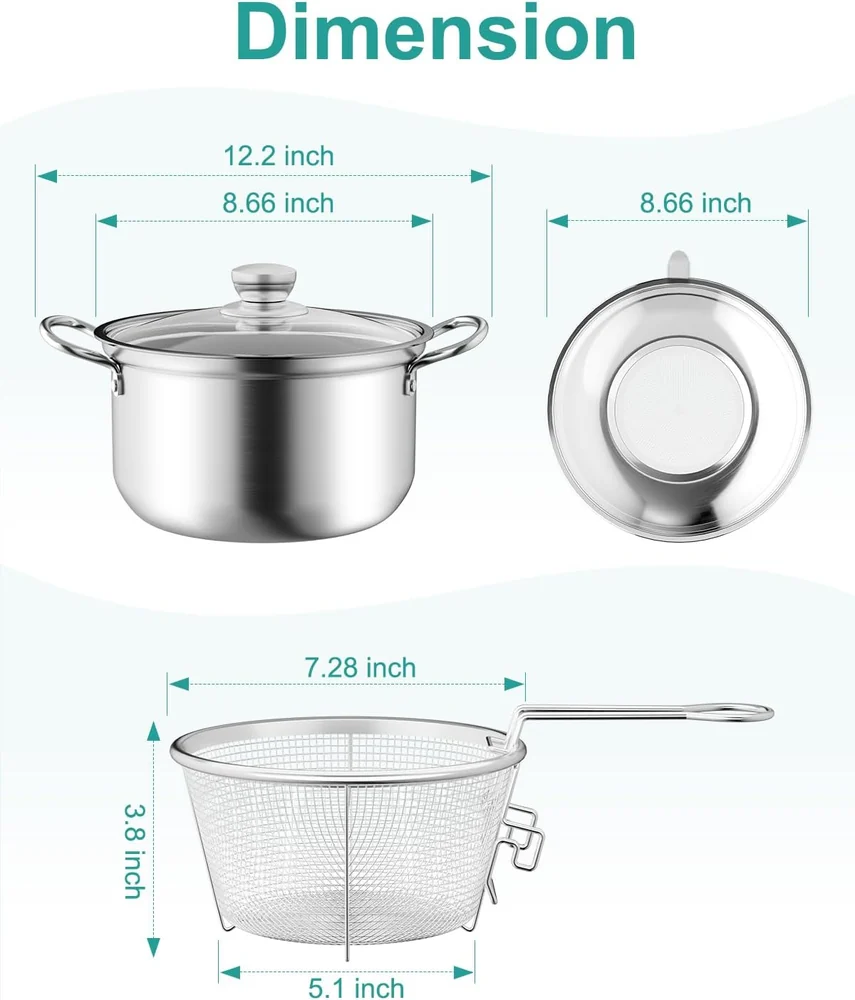 OPENICE Deep Fryer Pot