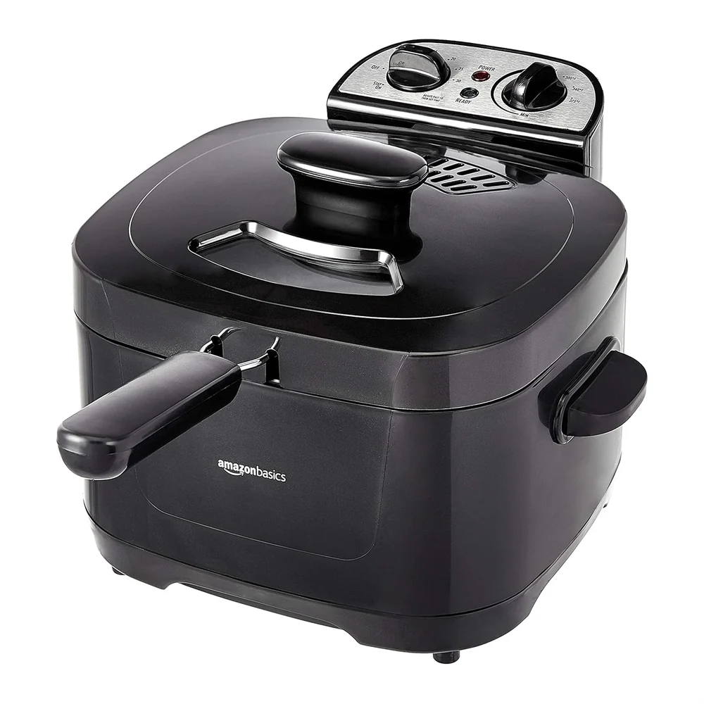 Presto FryDaddy Electric Deep Fryer - Handy Scoop Included, Snap On Lid, Easy to