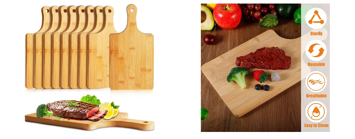Bgtecho 10 Pcs Wood Cutting Board images