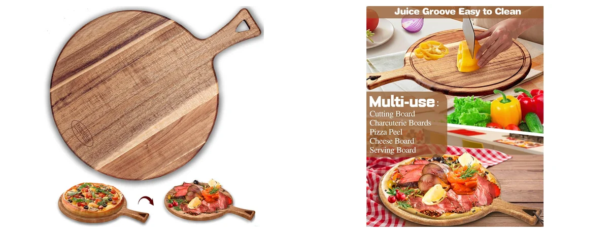 Erwuldor Acacia Wood Cutting Board - 12