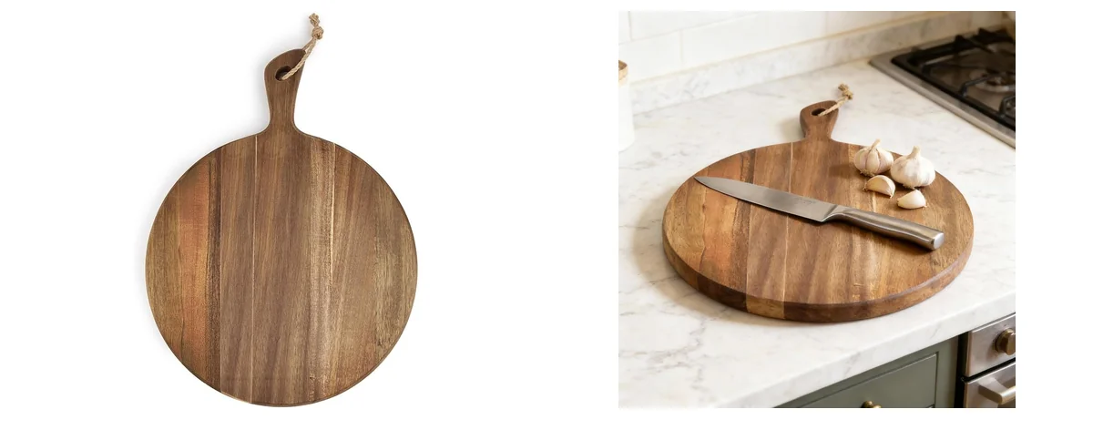 LiebeOlivee Acacia Wood Cutting Board for Kitchen images