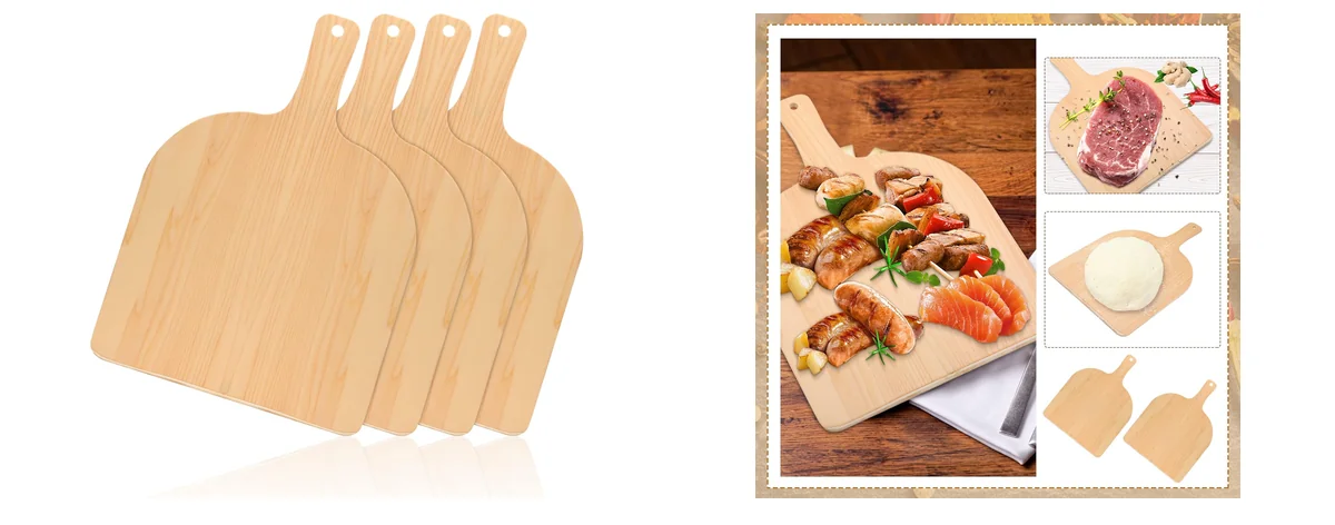 Nuogo 4 Pcs Wood Pizza Peel 12 images