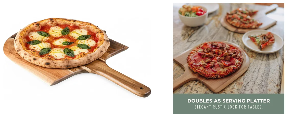 PICNIC TIME Acacia Wood Pizza Spatula Peel images