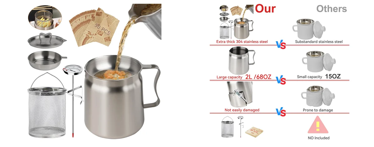 SINYWAY kitchen grease strainer camping images