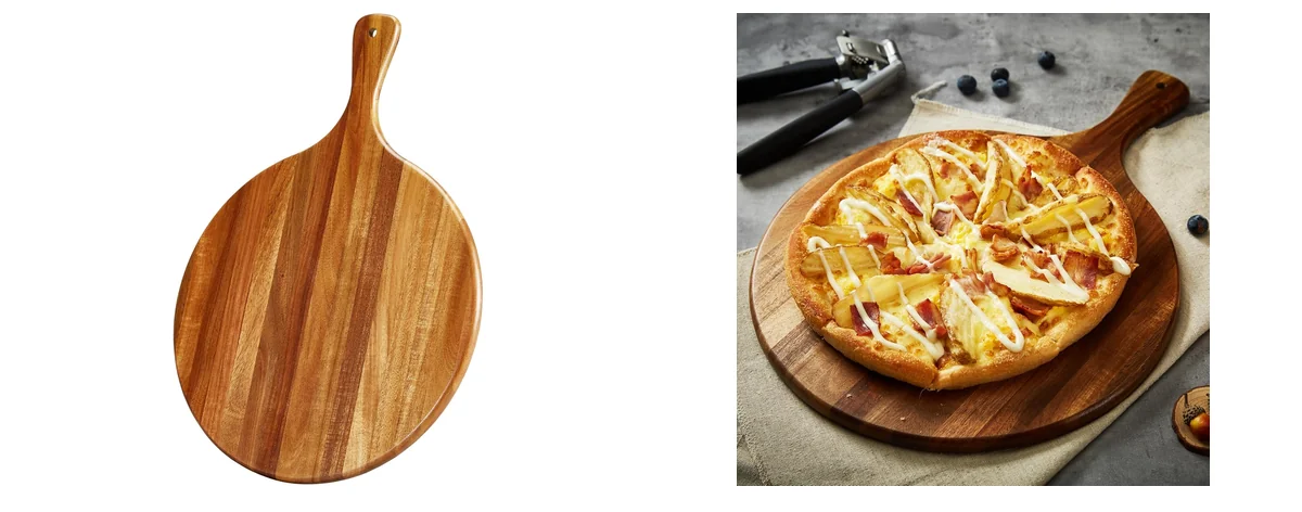 TEIBVG Acacia Wood Round Cutting Board images