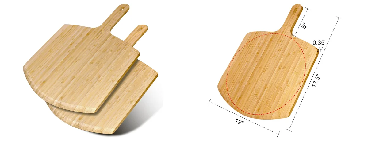 TUOCON Pizza Peel 12 inch 2 pack images