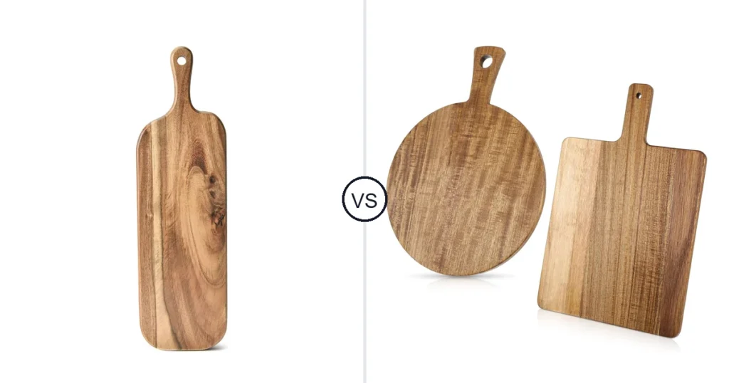 Comparison of BF BILL.F SINCE 1983 BILL.F Acacia Wood Cutting Board and Oqqlin 2 Pcs Acacia Wood Cutting Board