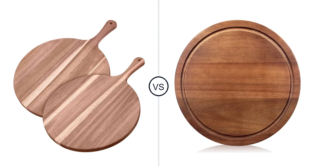 Comparison of Cunhill 2 Pcs Round Wood Cutting Board and Ayiaren Round Acacia Wood Cutting Boards for