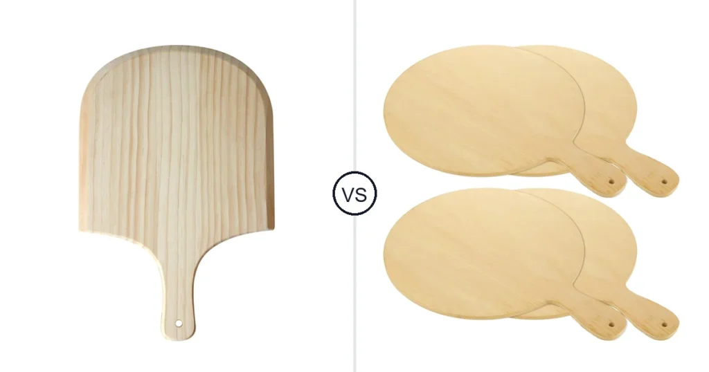 Comparison of EMVANV 10 inches and CYEAH CYUS-PizzaPeel-4p12in-Wd-250103