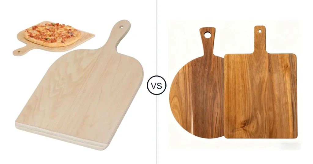 Comparison of Gicyiit Pizza Peel and YALONG Acacia Wood Cutting Boards Set of