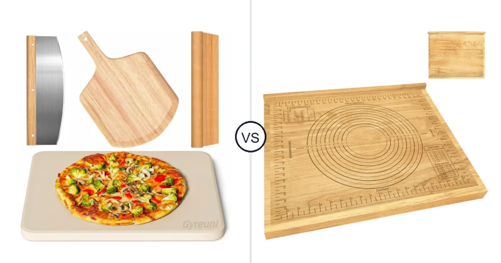 Comparison of Gyreuni 4 PCS Rectangle Pizza Stone Set and Montex 24"L x 20"W