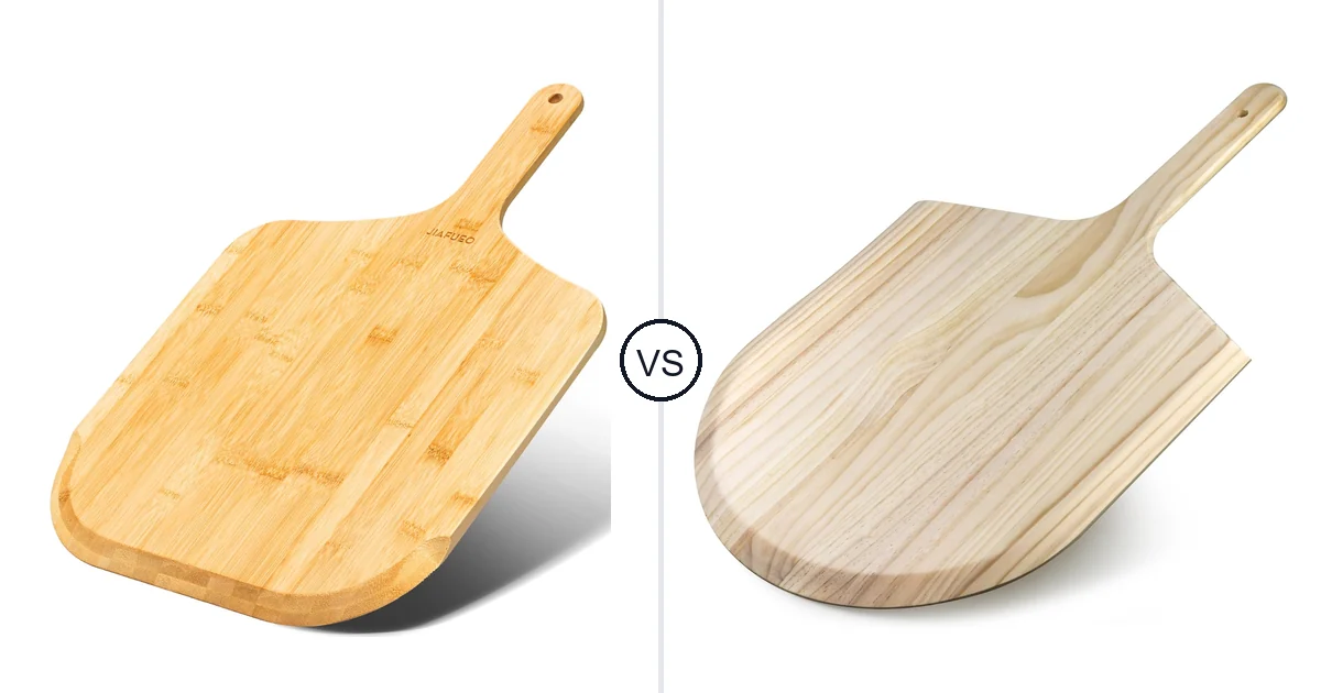Comparison of JIAFUEO Pizza Peel 14 Inch and KitchenDine Wooden Pizza Peel