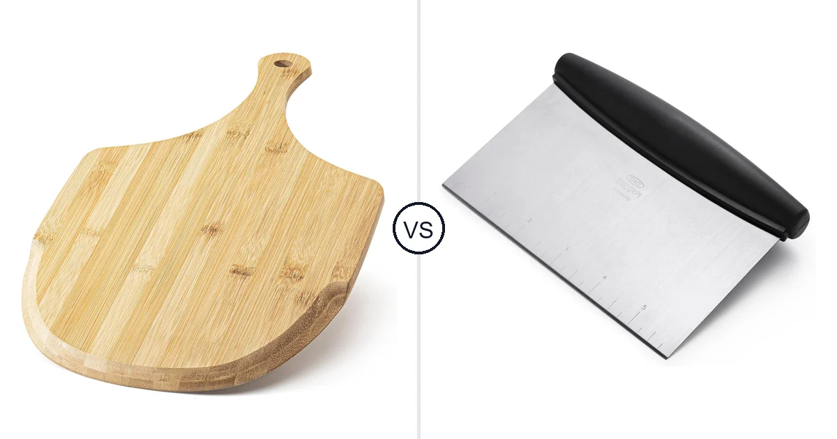 Comparison of LX LERMX Pizza Peel and OXO Good Grips Stainless Steel Multi-Purpose Scraper