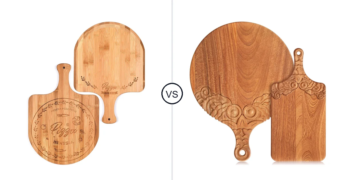 Comparison of menesia circle and LemonRoad 2 Pcs Wood Chopping and Serving