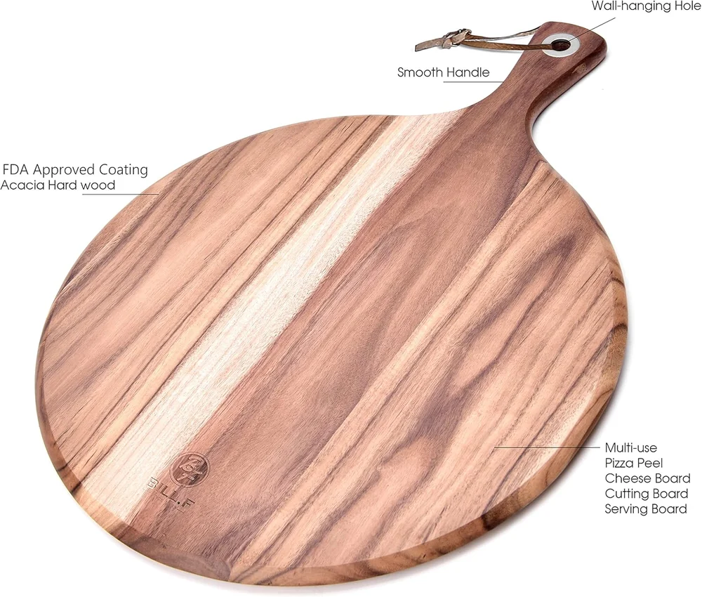 BF BILL.F SINCE 1983 BILL.F Acacia Wood Pizza Peel