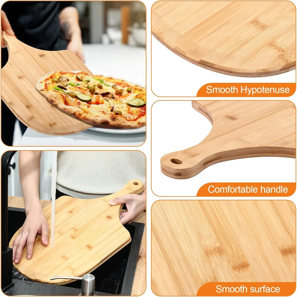 Briwooody 3 Pcs Christmas Gifts Wooden Bamboo