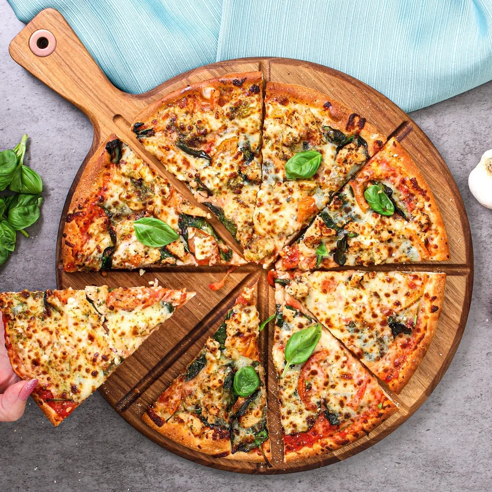 Dexas Acacia Wood Pizza Cutting Board