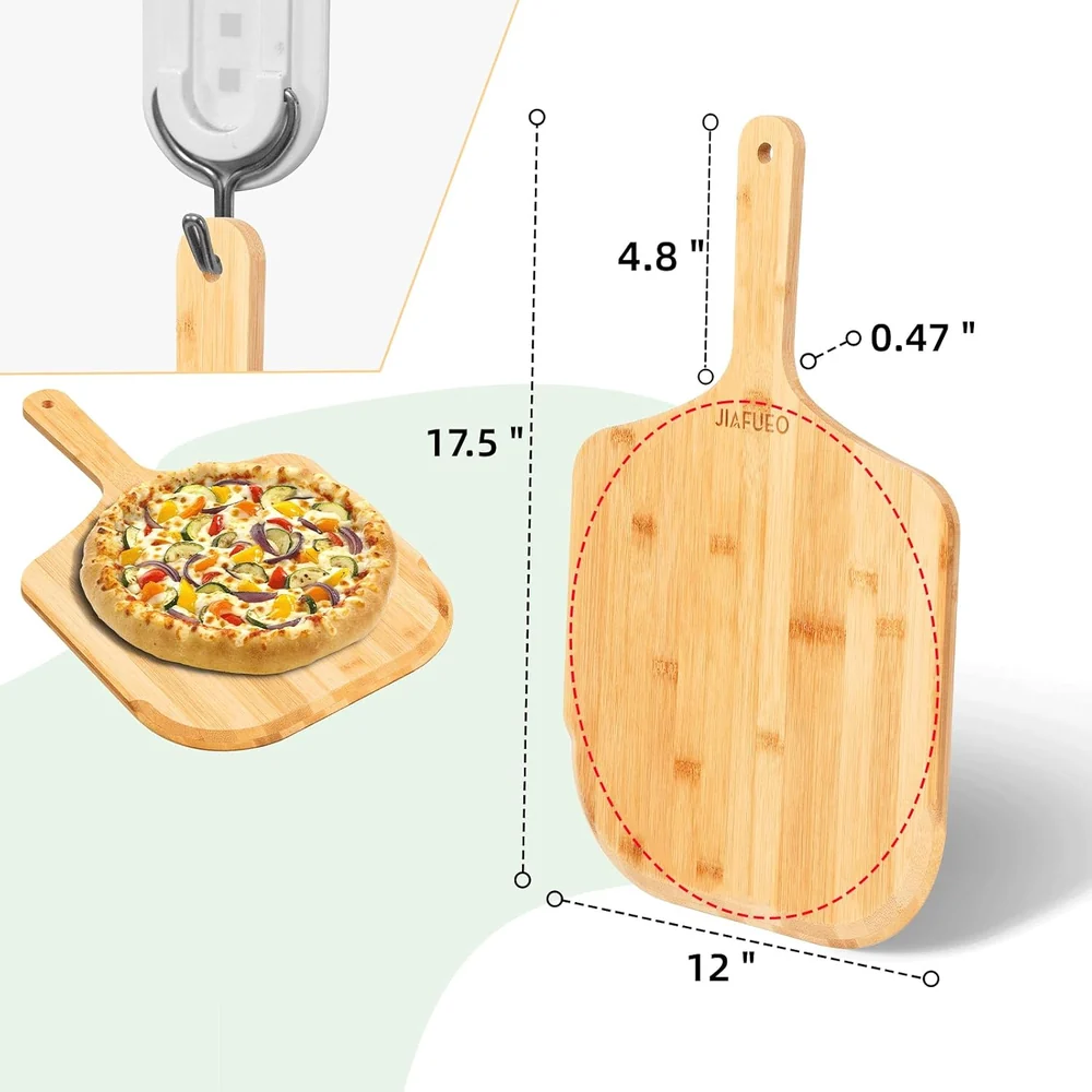 JIAFUEO Pizza Peel 12 inch