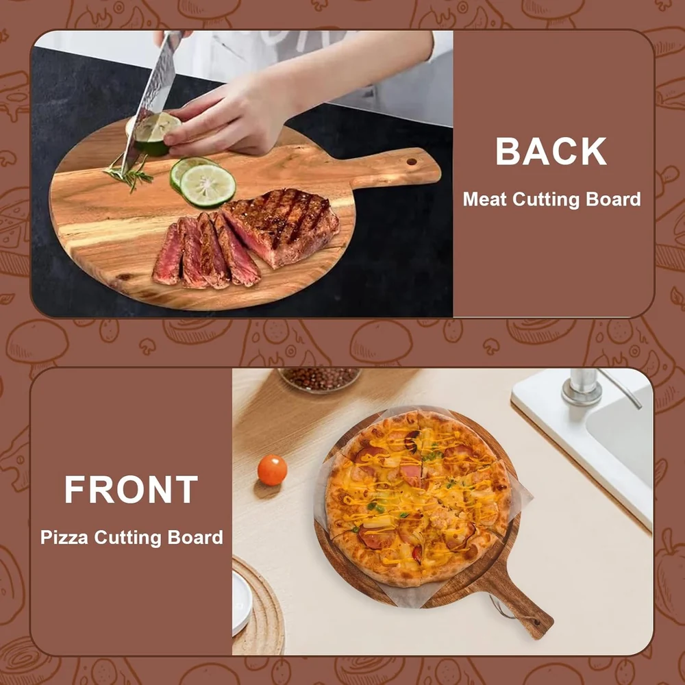 Kionuicno 6 Pcs Round Cutting Board