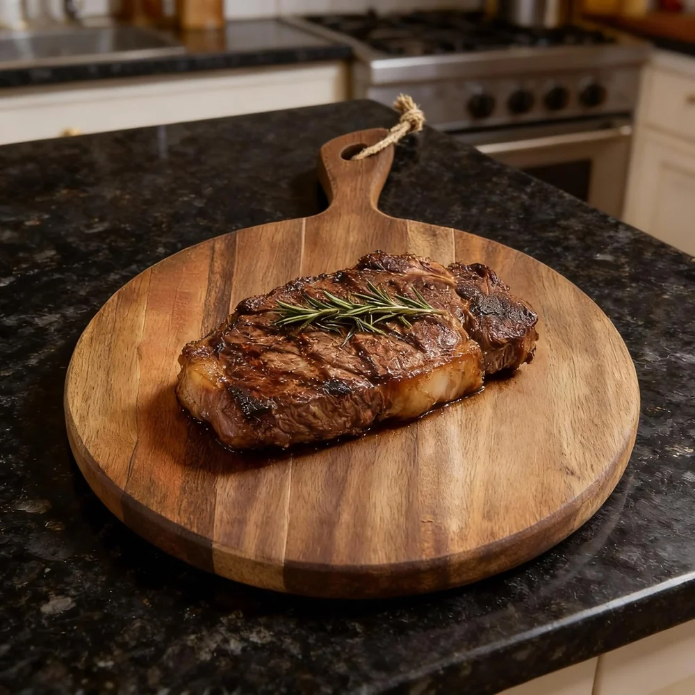 LiebeOlivee Acacia Wood Cutting Board for Kitchen
