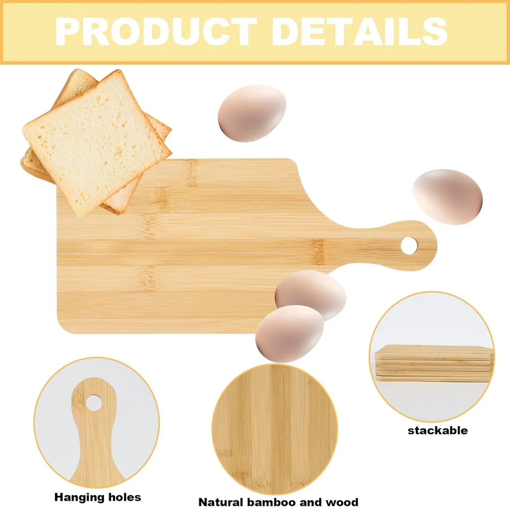 WAYASDCU 25 PCS Bulk Cutting Boards Mini
