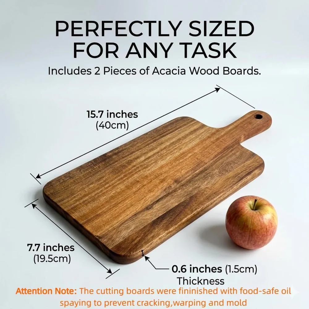 FufuHalo Acacia Wood Cutting Board