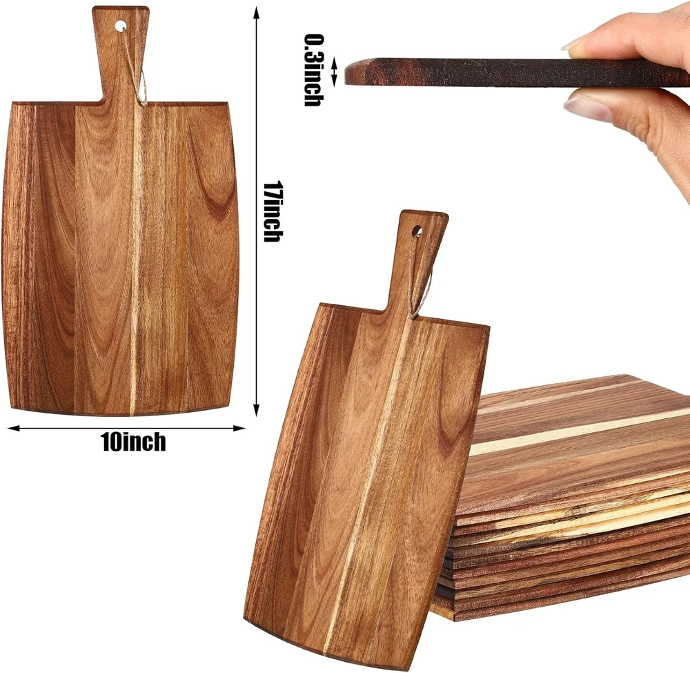 Patelai 12 Packs Wooden Cutting Board Set