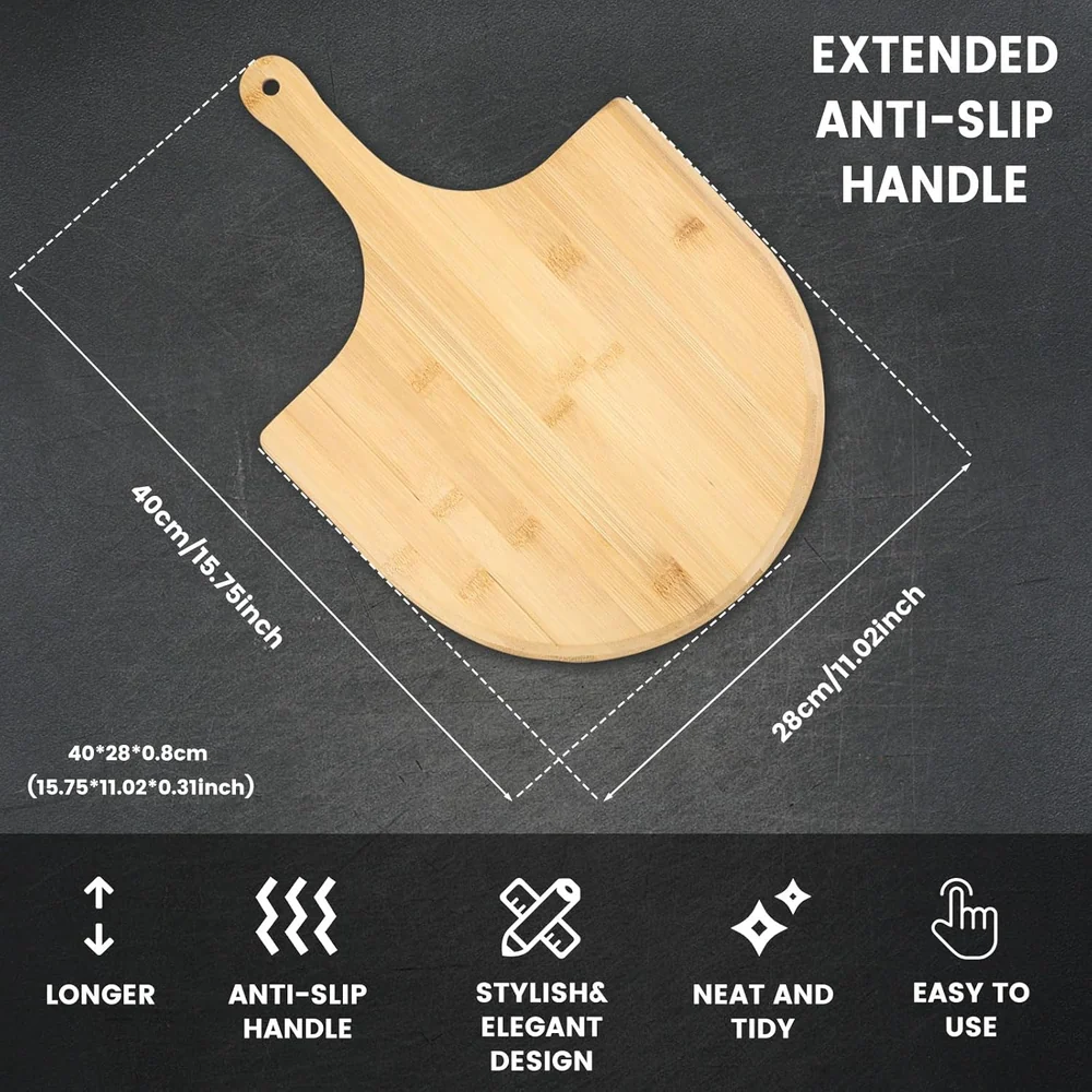 TMWEFUSC 2 Pack Pizza Peel 11 Inch
