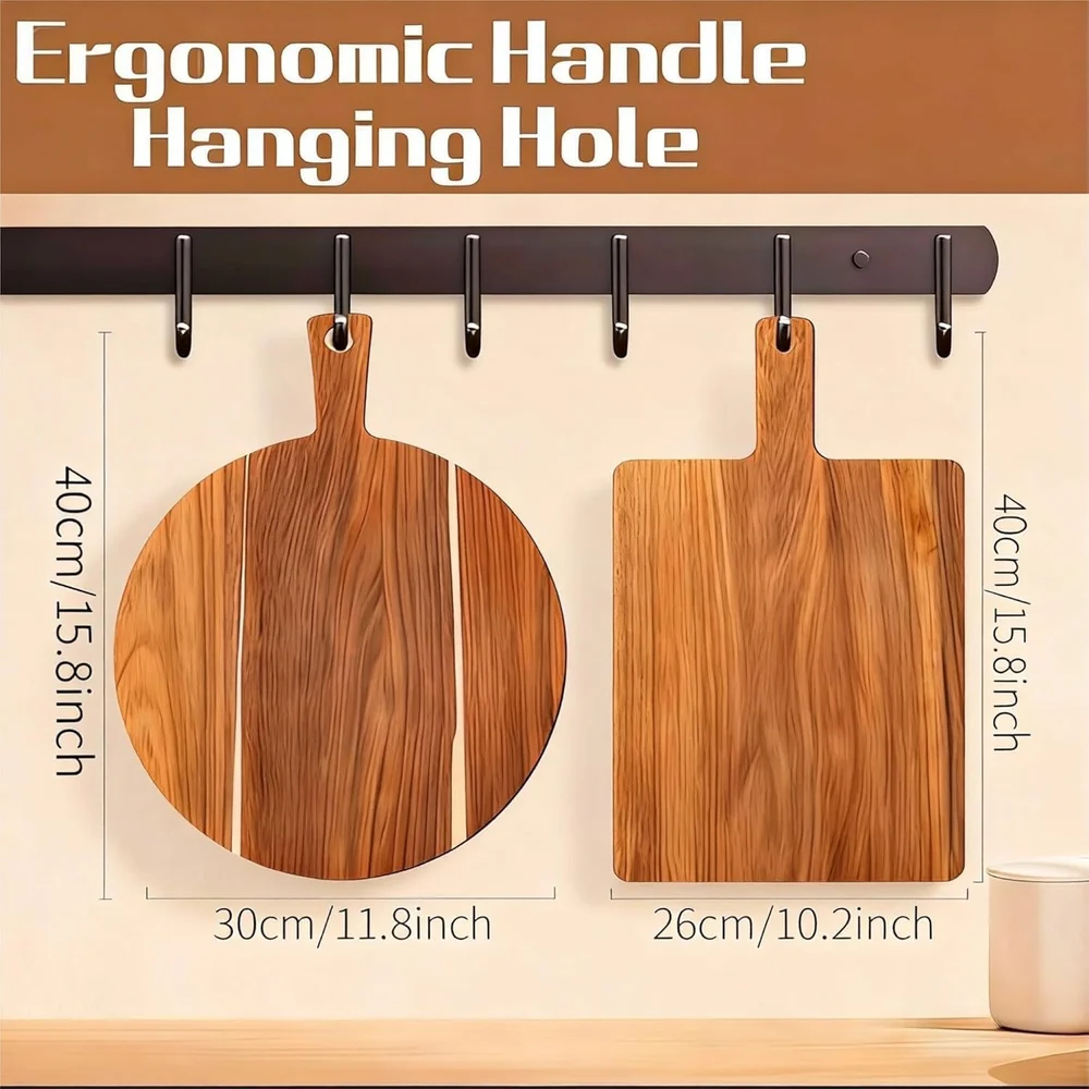 YALONG Acacia Wood Cutting Boards Set of