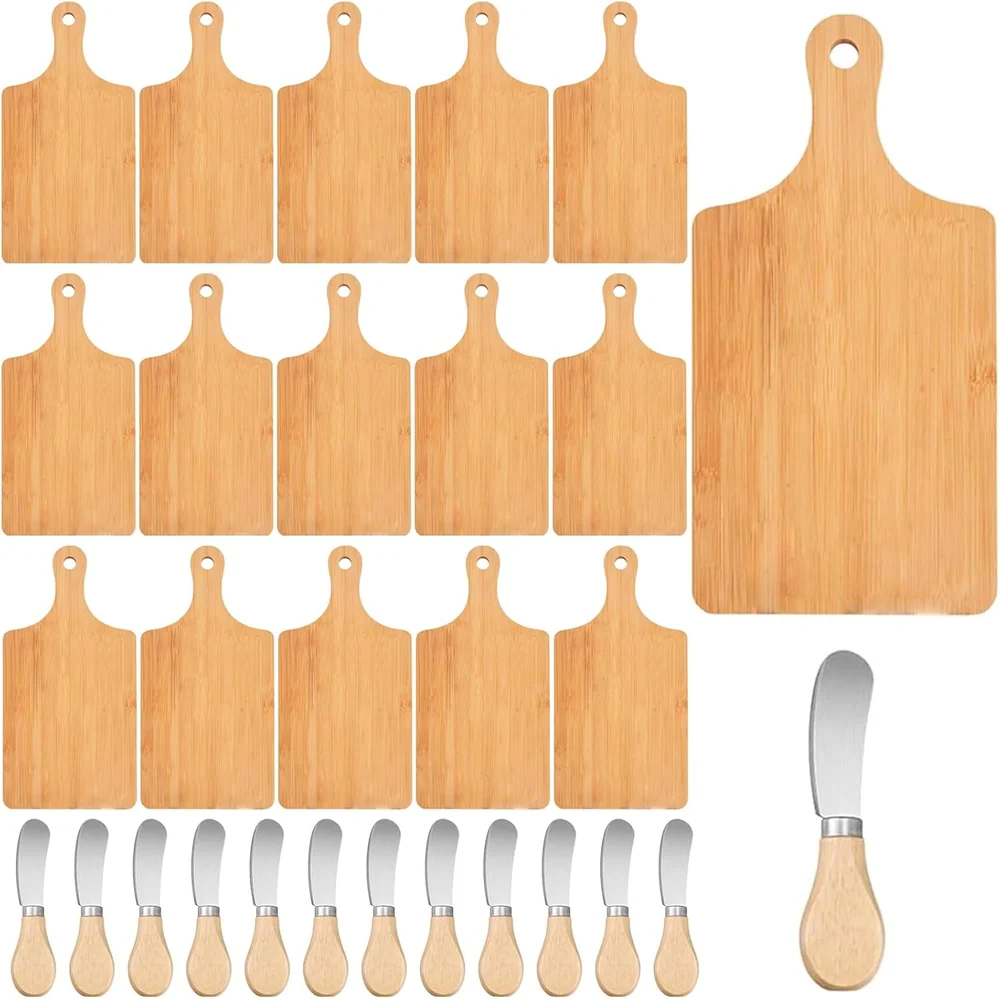 WAYASDCU 25 PCS Bulk Cutting Boards Mini