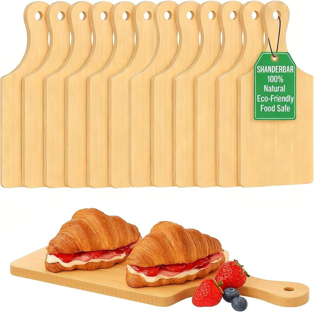 Bgtecho 10 Pcs Wood Cutting Board