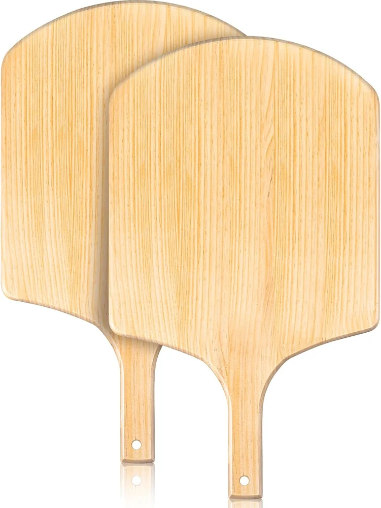 RICOJYCX 14 inch Natural Bamboo Pizza Peel