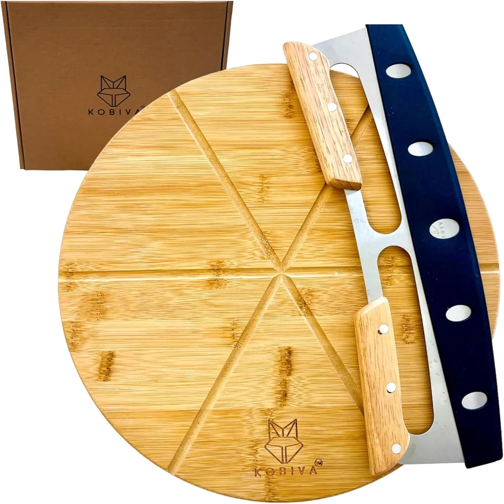 TUOCON Pizza Cutting Board Round 12inch 2Pack