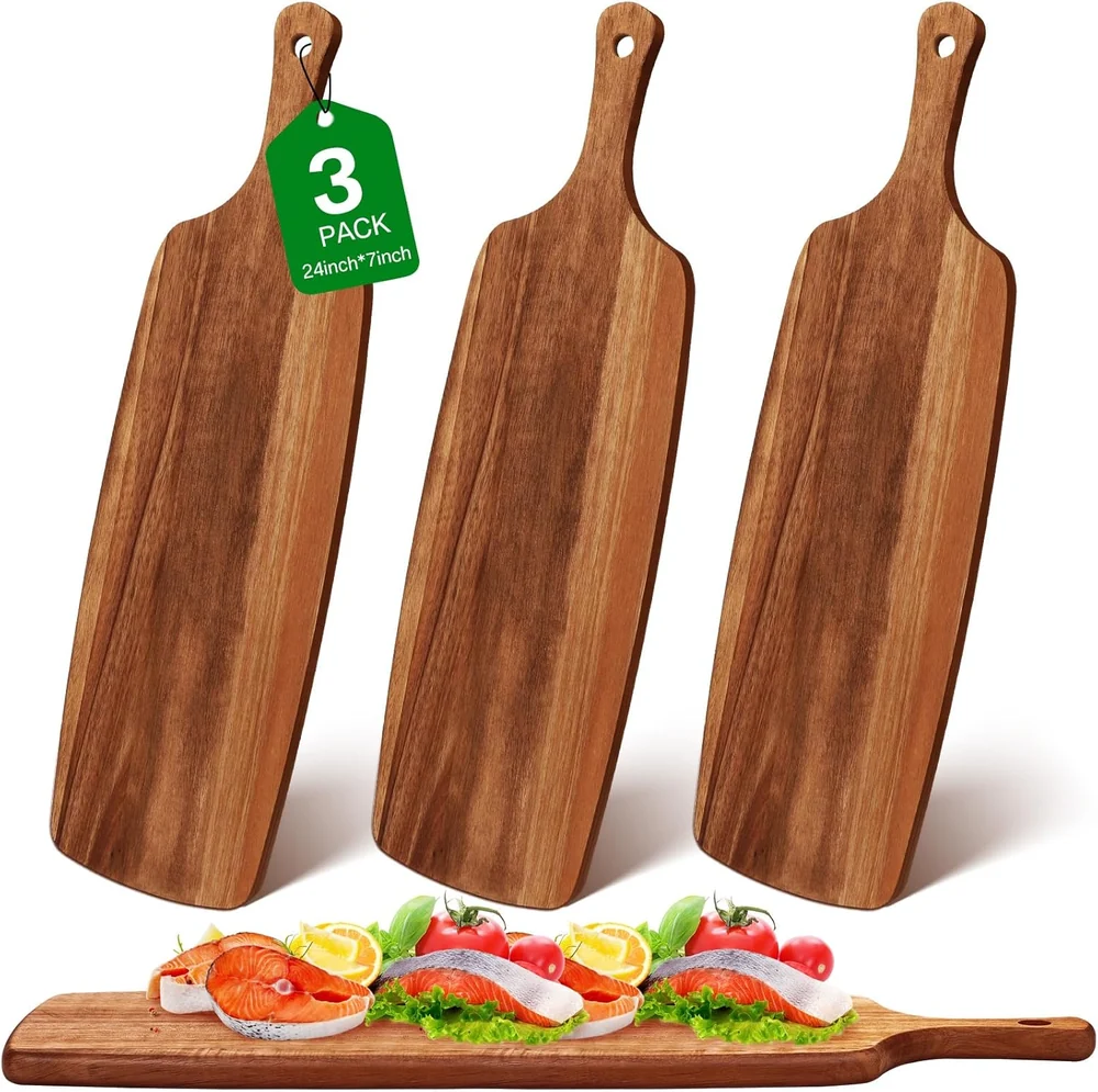 Yiksonyo 4 Pack 14 Inch Round Wooden