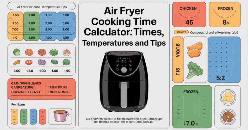 Air Fryer Cooking Time Calculator Times, Temperatures and Tips